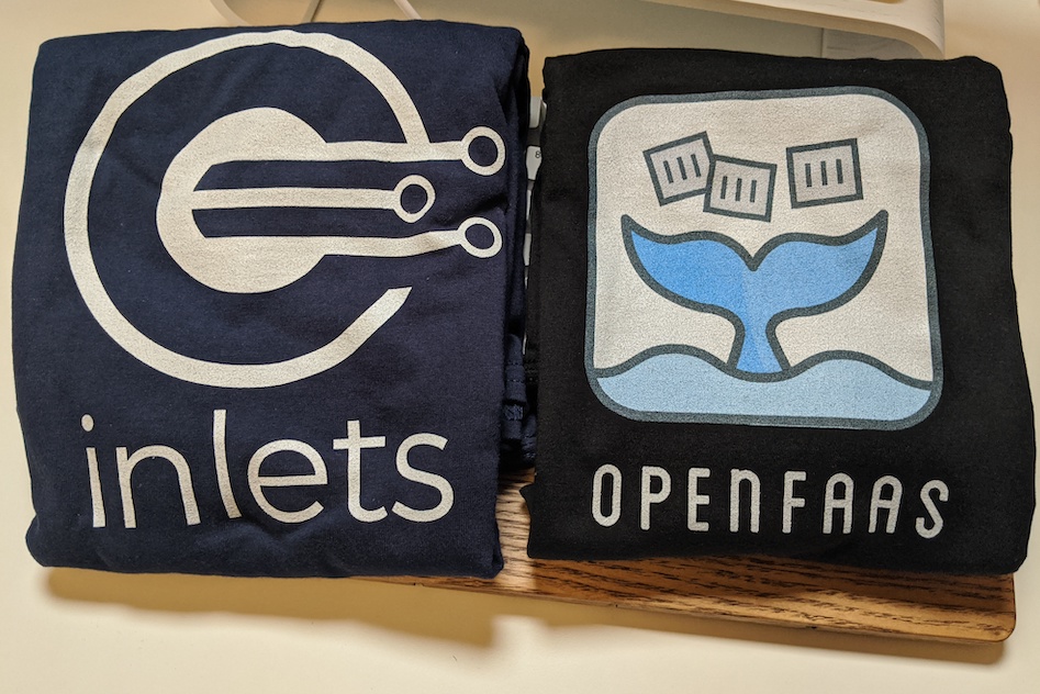 OpenFaaS and inlets t-shirts & hoodies