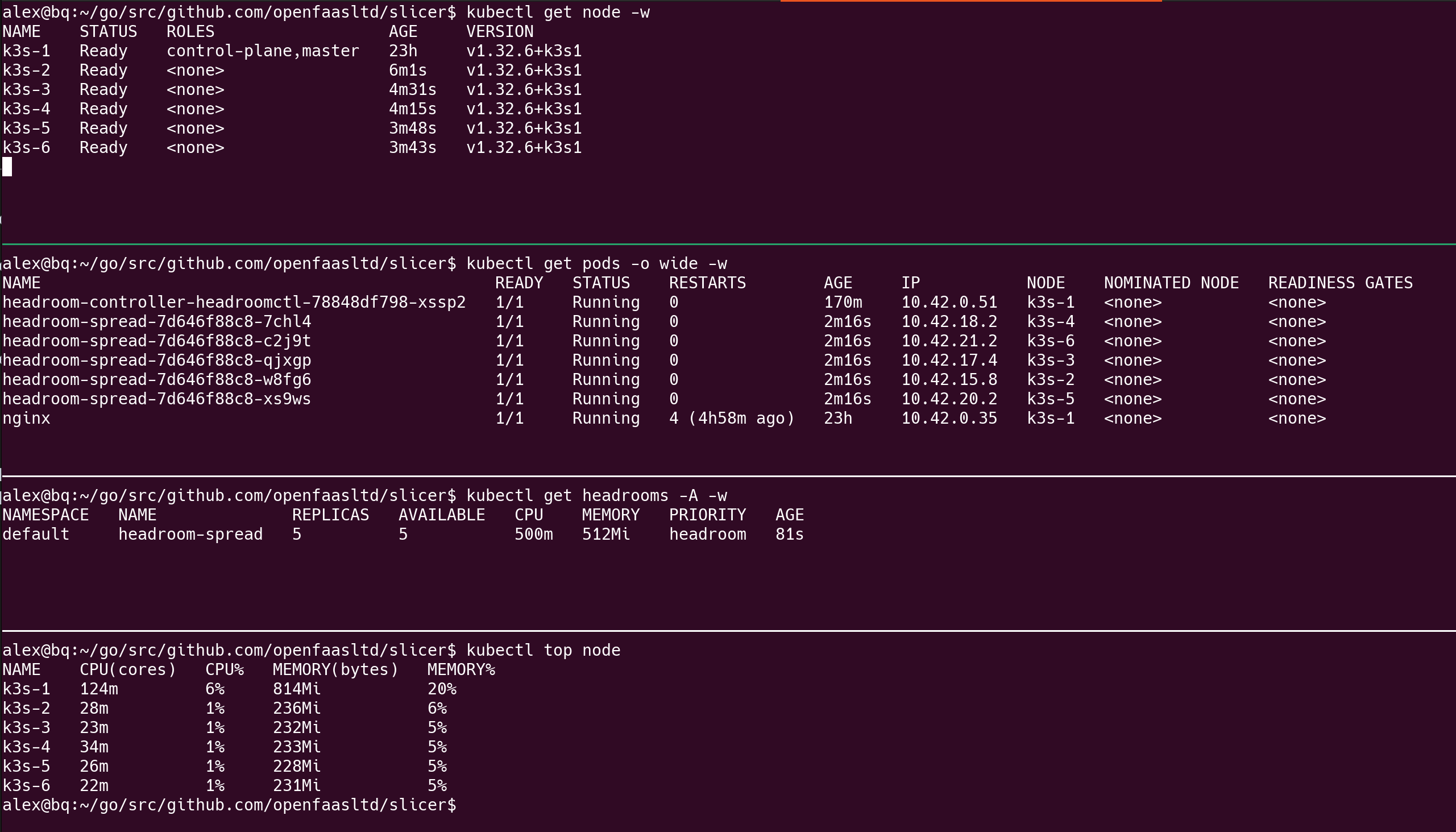 Spread out across 5x additional nodes